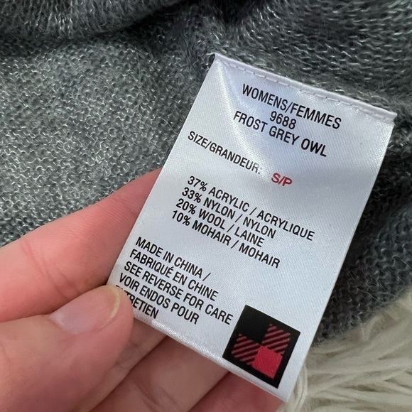 Woolrich Frost Grey Owl Sweater - size S - Picture 5 of 6